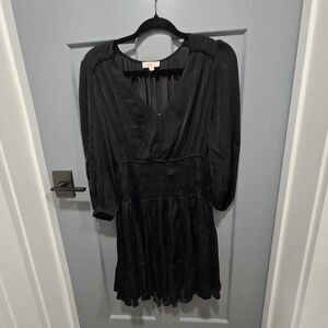Elan Black Long Sleeve Dress